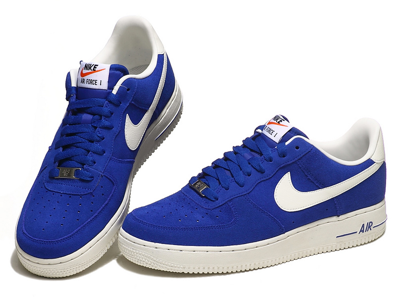 nike air force one low bleu